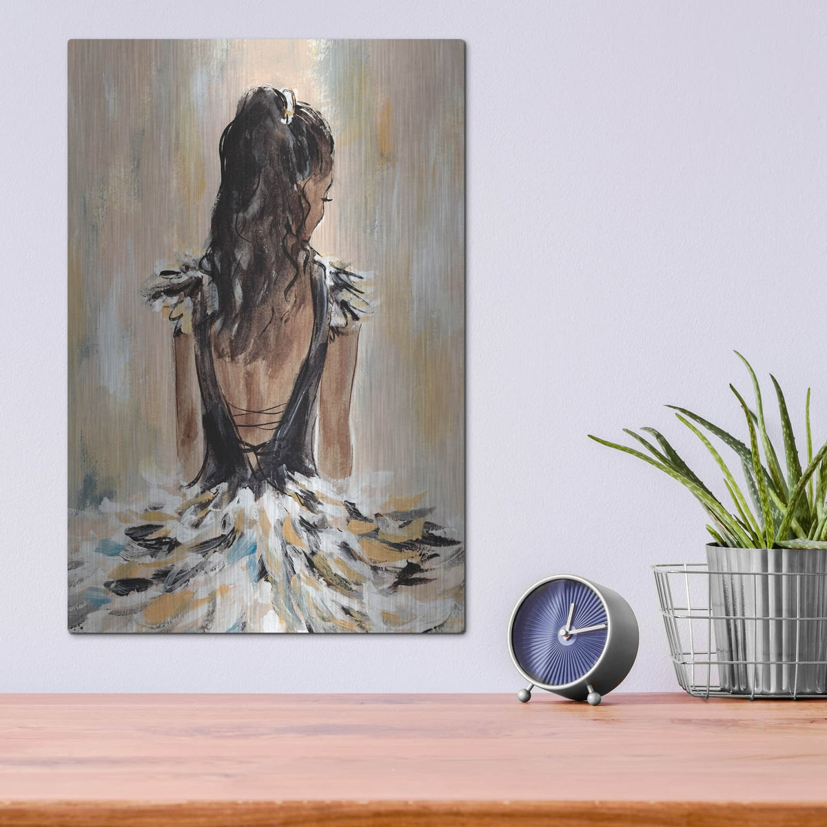 'Ball Gown Frills 2' by Annie Warren – Metal Wall Art, 12x16 room view