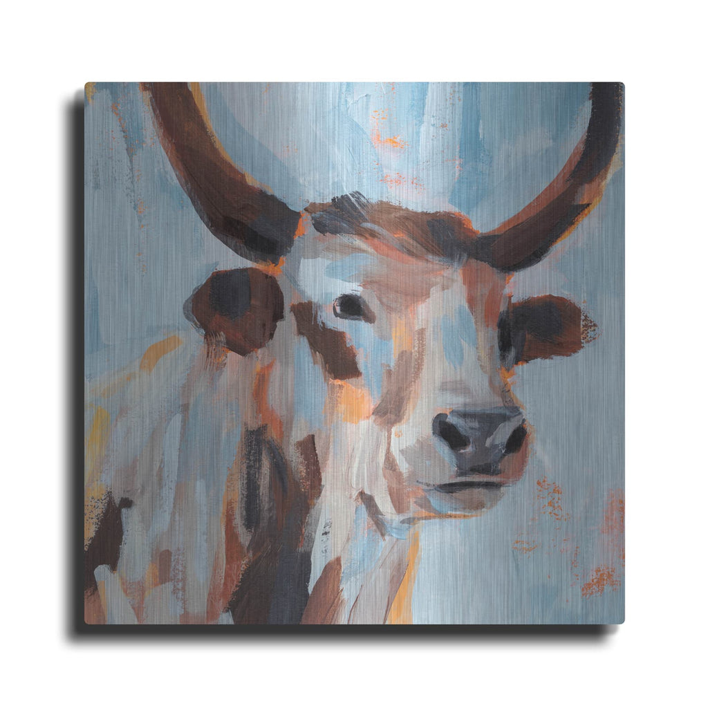 'Vivid Cattle 1' by Annie Warren – Metal Wall Art