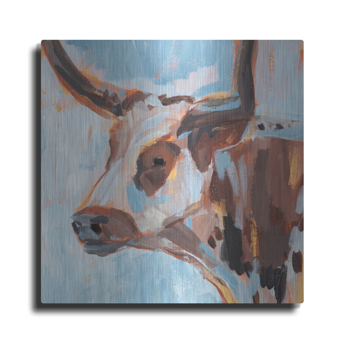 'Vivid Cattle 2' by Annie Warren – Metal Wall Art
