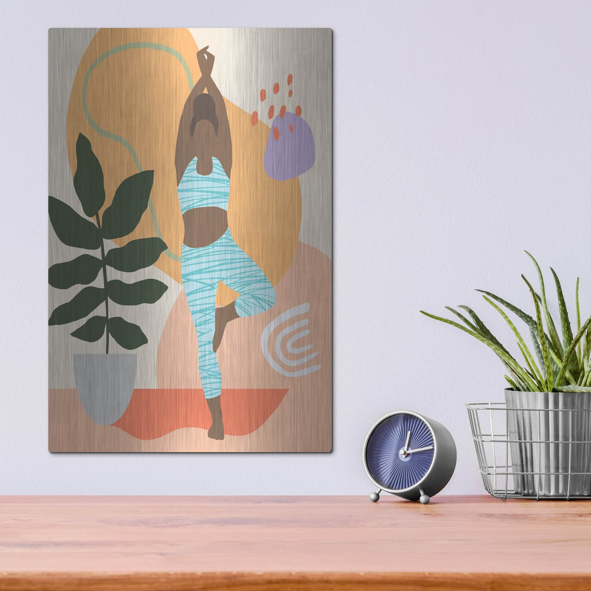 'Bright Energy 2' by Annie Warren – Metal Wall Art, 12x16 room view