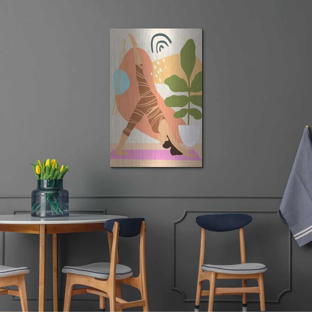 'Bright Energy 3' by Annie Warren – Metal Wall Art, 24x36 room view