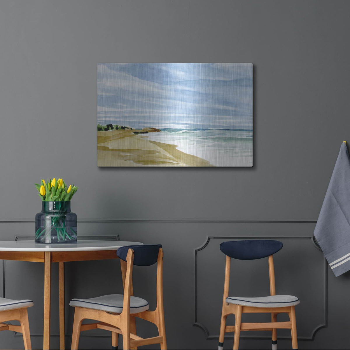 'Coastline Calm 2' by Annie Warren – Metal Wall Art, 36x24 room view