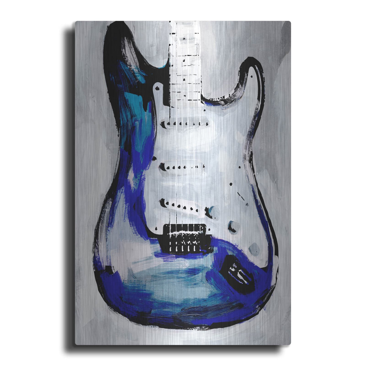 'Electric Blues 1' by Annie Warren – Metal Wall Art