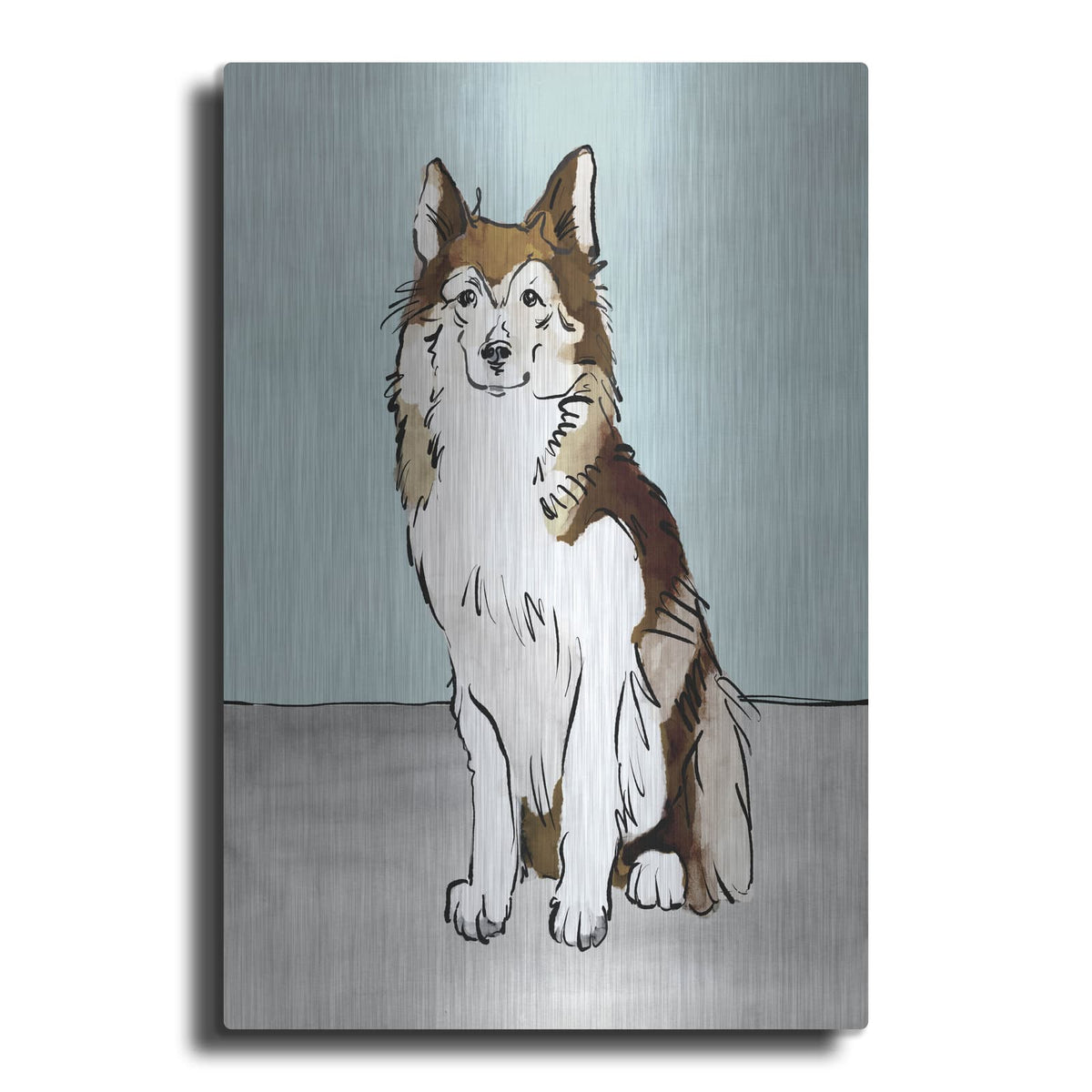 'Pet Portrait 2' by Annie Warren – Metal Wall Art