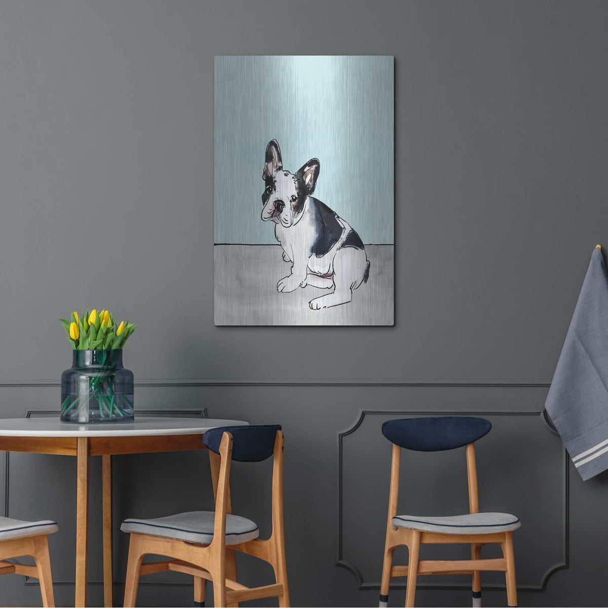'Pet Portrait 3' by Annie Warren – Metal Wall Art, 24x36 room view