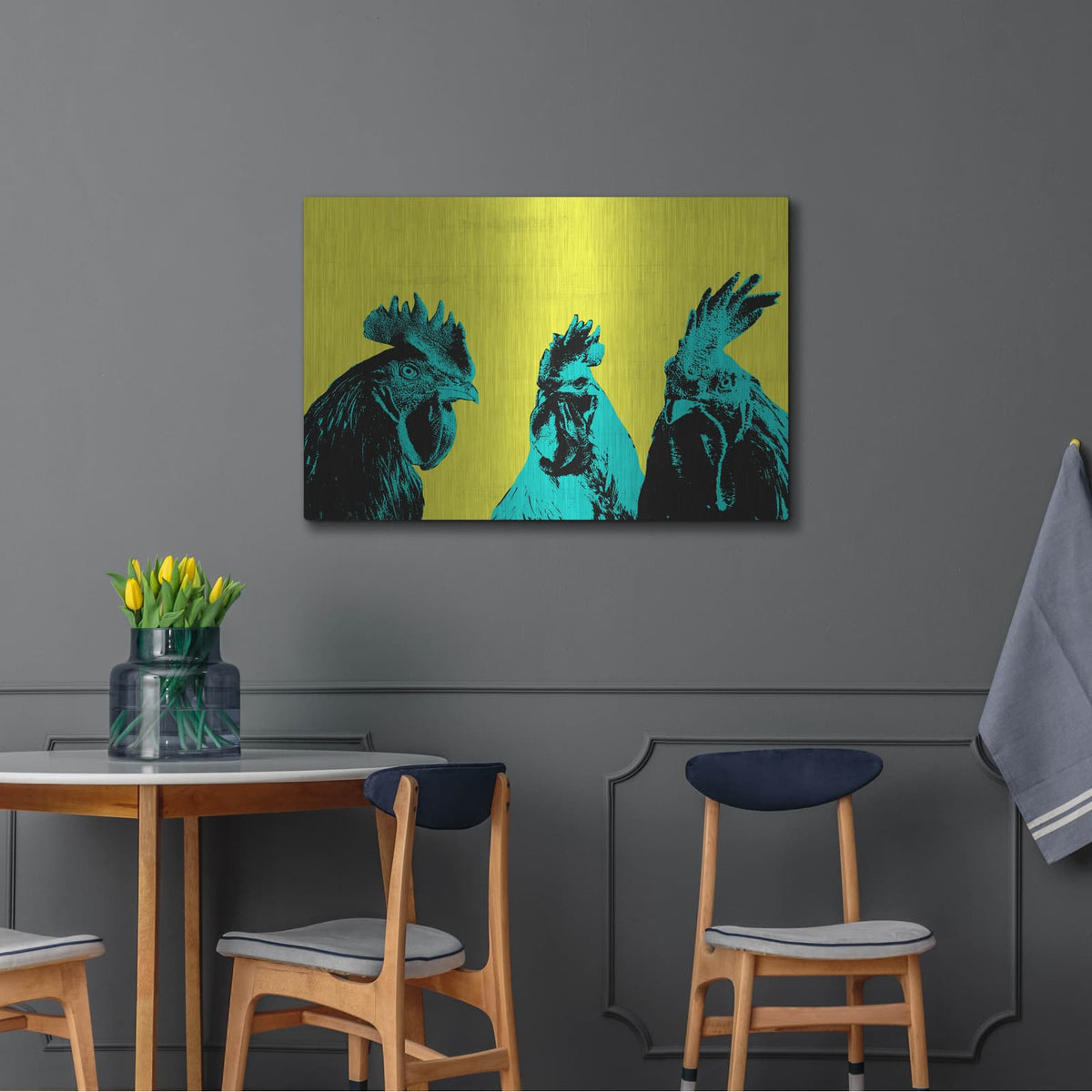 'Pop Art Farm 5' by Annie Warren – Metal Wall Art, 36x24 room view