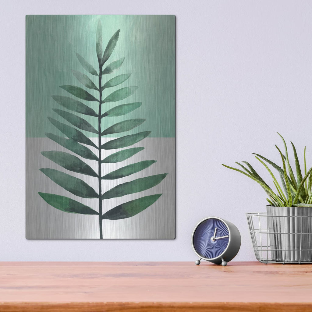 'Verging Palm 2' by Annie Warren – Metal Wall Art, 12x16 room view