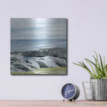 'Coastal Blue 2' by Annie Warren – Metal Wall Art, 12x12 room view