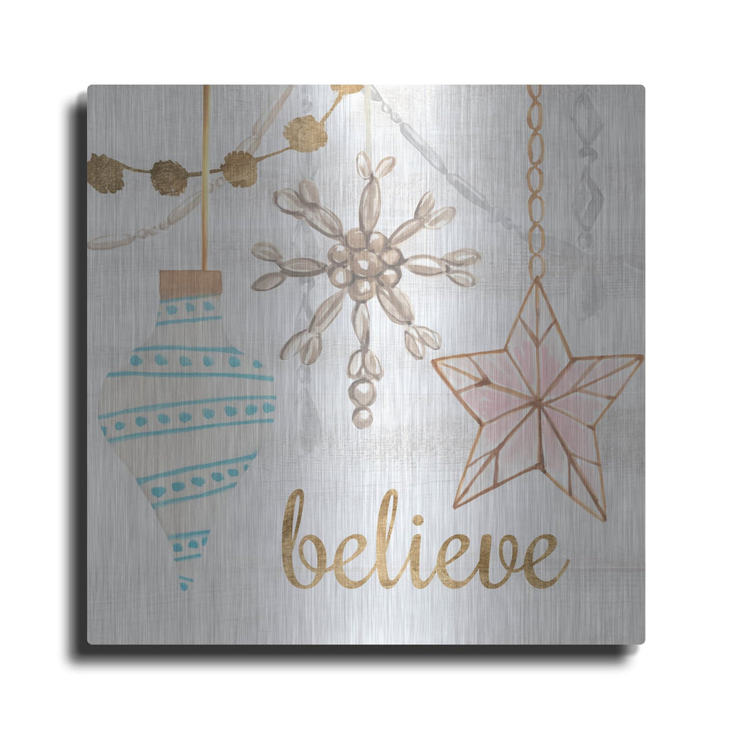 'Elegant Ornaments 1' by Annie Warren – Metal Wall Art