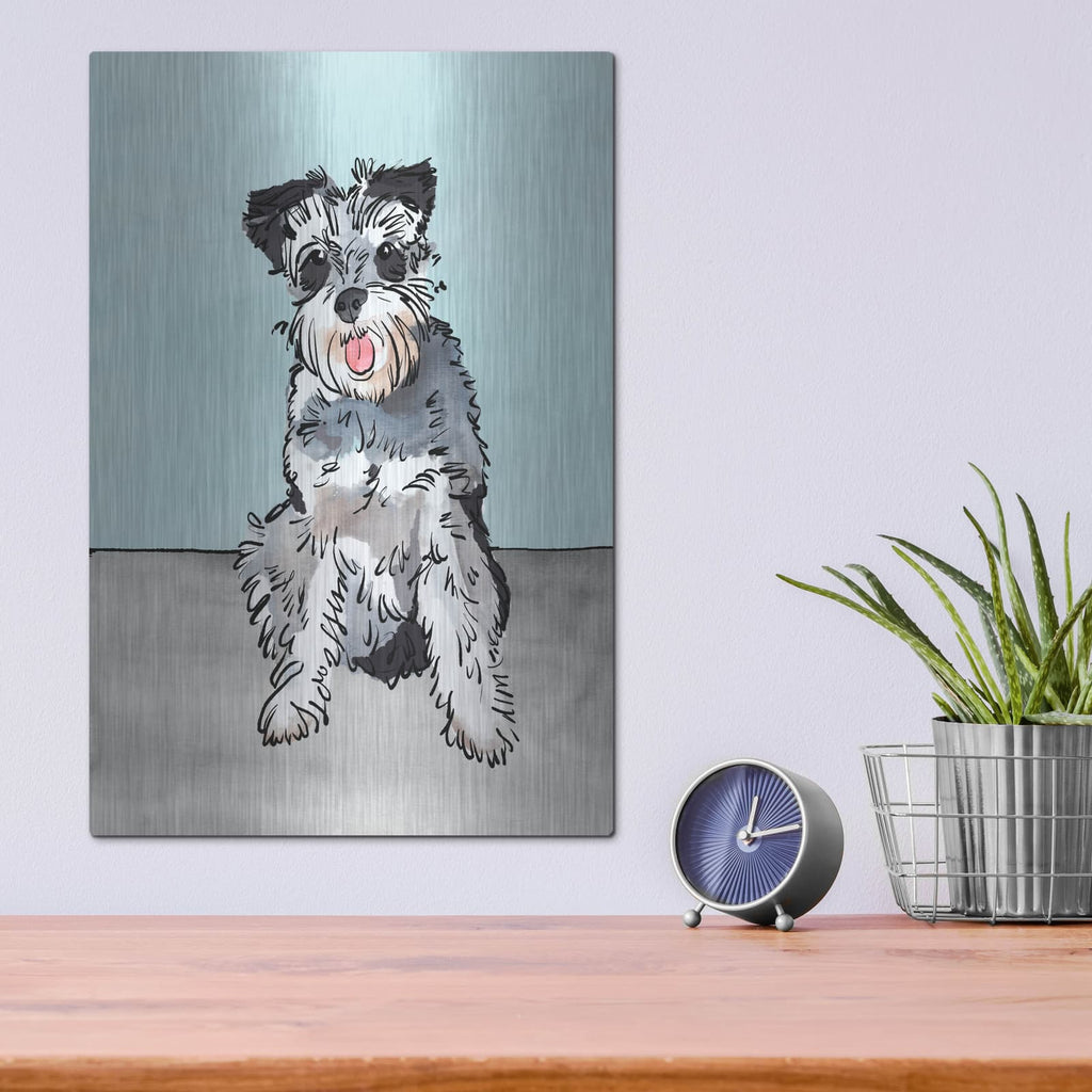 'Pet Portrait 4' by Annie Warren – Metal Wall Art, 12x16 room view