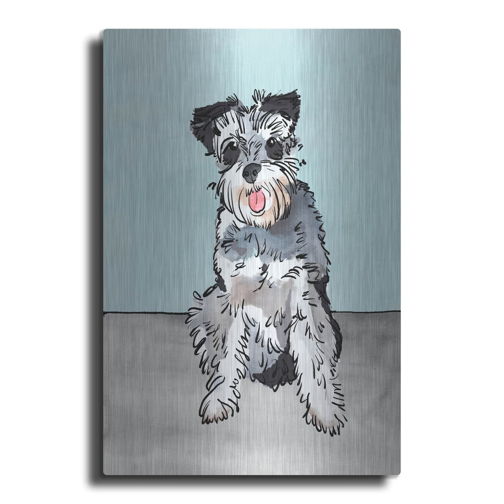 'Pet Portrait 4' by Annie Warren – Metal Wall Art