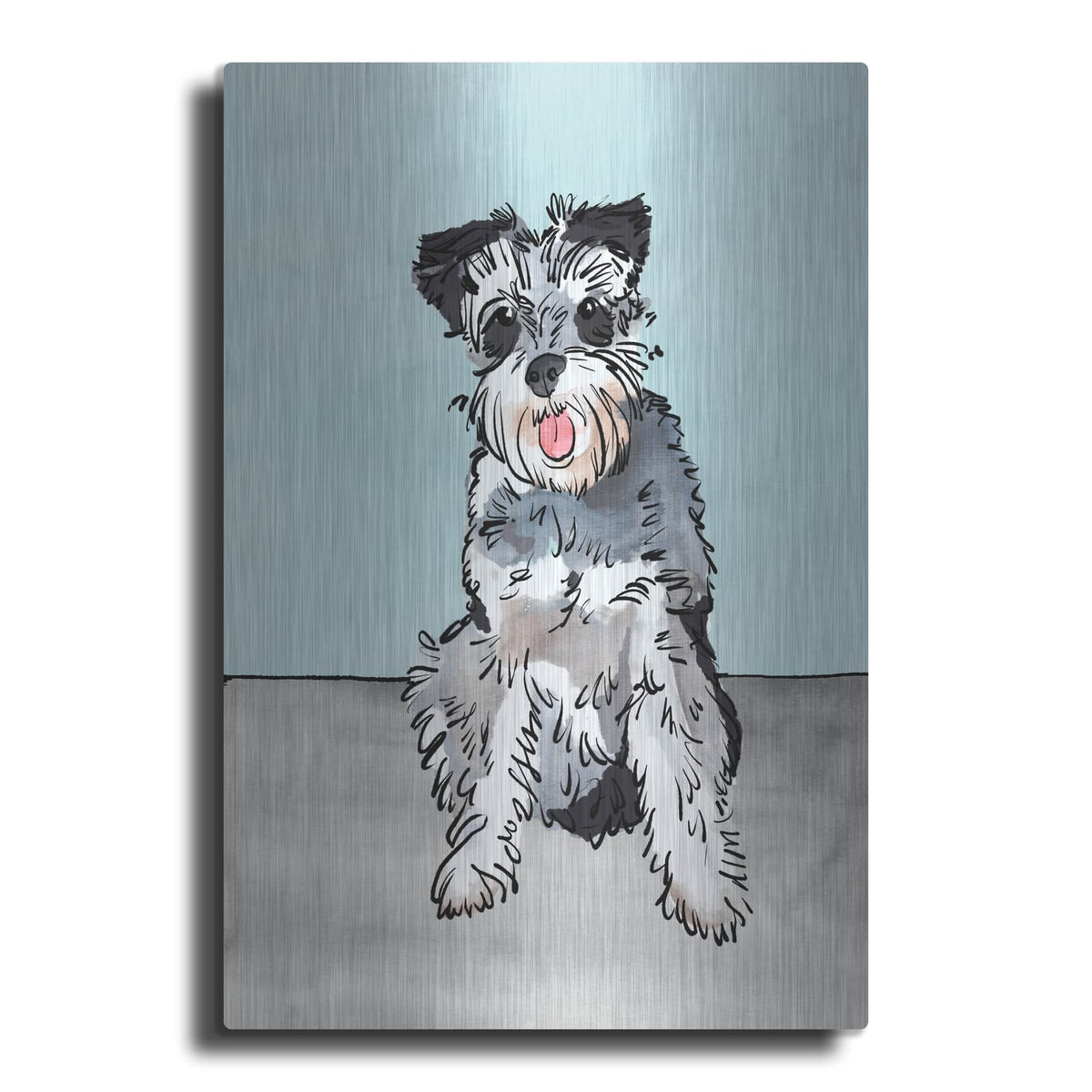 'Pet Portrait 4' by Annie Warren – Metal Wall Art