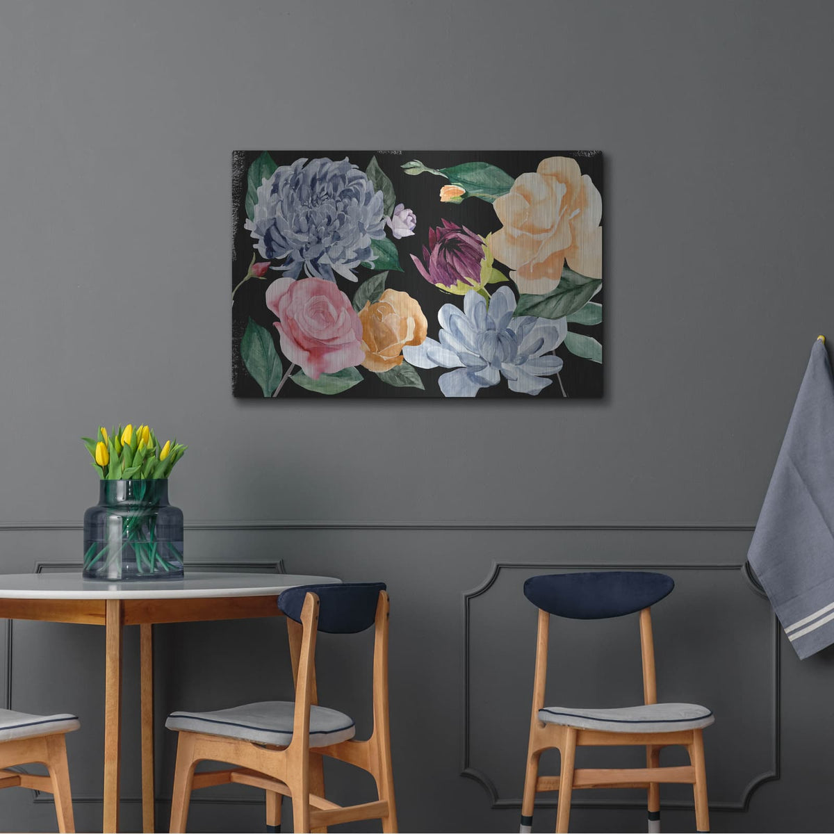 'Twilight Blossom Collection A' by Annie Warren – Metal Wall Art, 36x24 room view