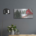 'Winter Cardinal Collection D' by Annie Warren – Metal Wall Art, 24x12 room view