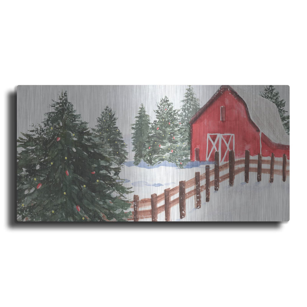 'Winter Cardinal Collection D' by Annie Warren – Metal Wall Art