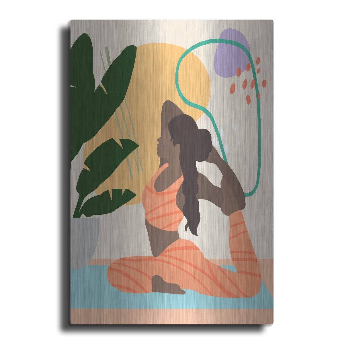 'Bright Energy 4' by Annie Warren – Metal Wall Art