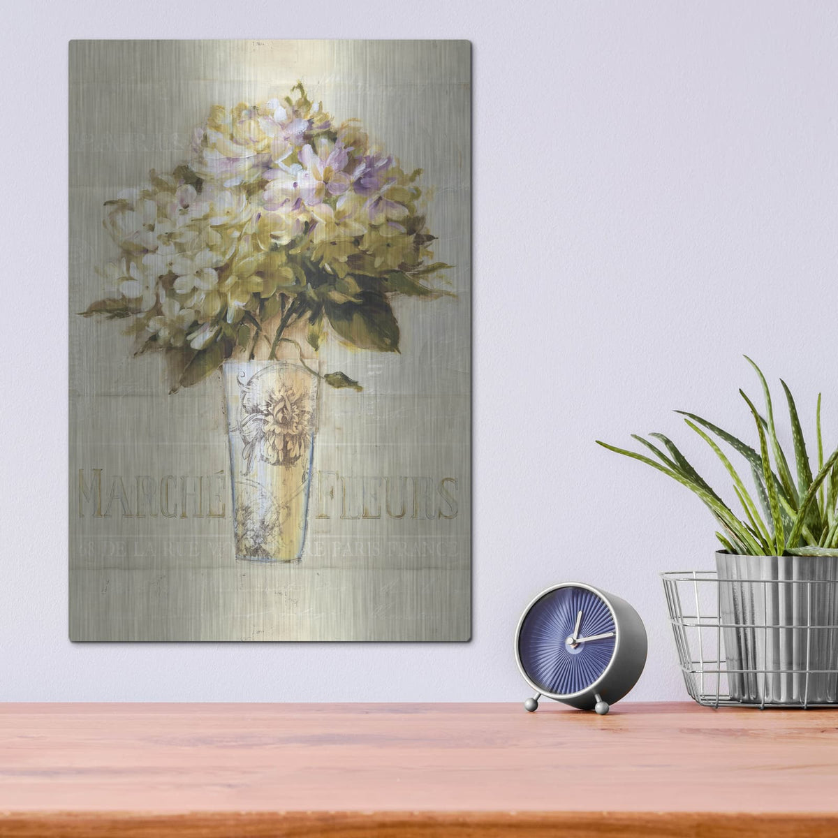 'Marche De Fleurs Bouquet' by Lisa Audit – Metal Wall Art, 12x16 room view