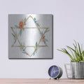 'Laura Gibson _adorned Star 1' by Annie Warren – Metal Wall Art, 12x12 room view