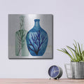 'Laura Gibson _sea Glass Vase 1' by Annie Warren – Metal Wall Art, 12x12 room view