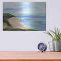 'Pastel Coastline 2' by Annie Warren – Metal Wall Art, 16x12 room view