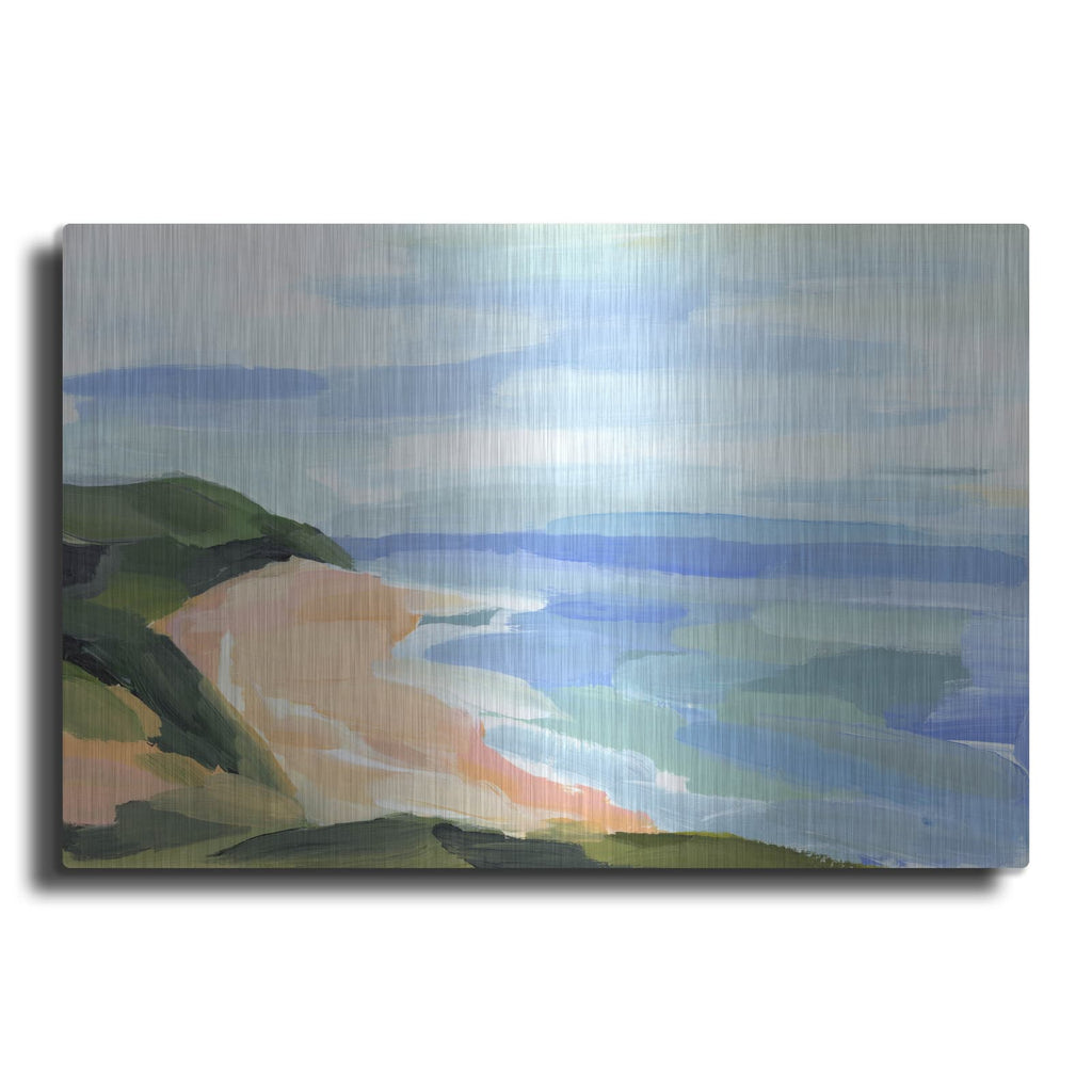 'Pastel Coastline 2' by Annie Warren – Metal Wall Art