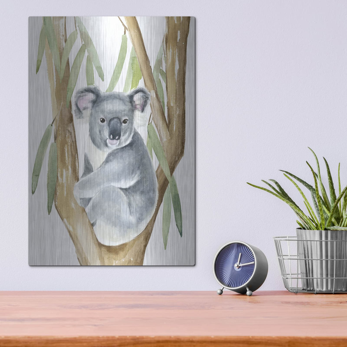 'Woodland Koala 1' by Annie Warren – Metal Wall Art, 12x16 room view