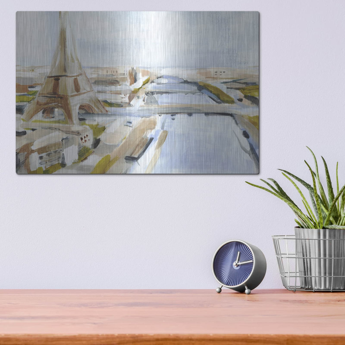 'Daylight Paris 1' by Annie Warren – Metal Wall Art, 16x12 room view