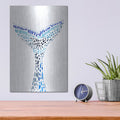 'Mosaic Tail 1' by Annie Warren – Metal Wall Art, 12x16 room view