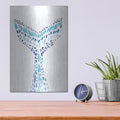 'Mosaic Tail 2' by Annie Warren – Metal Wall Art, 12x16 room view