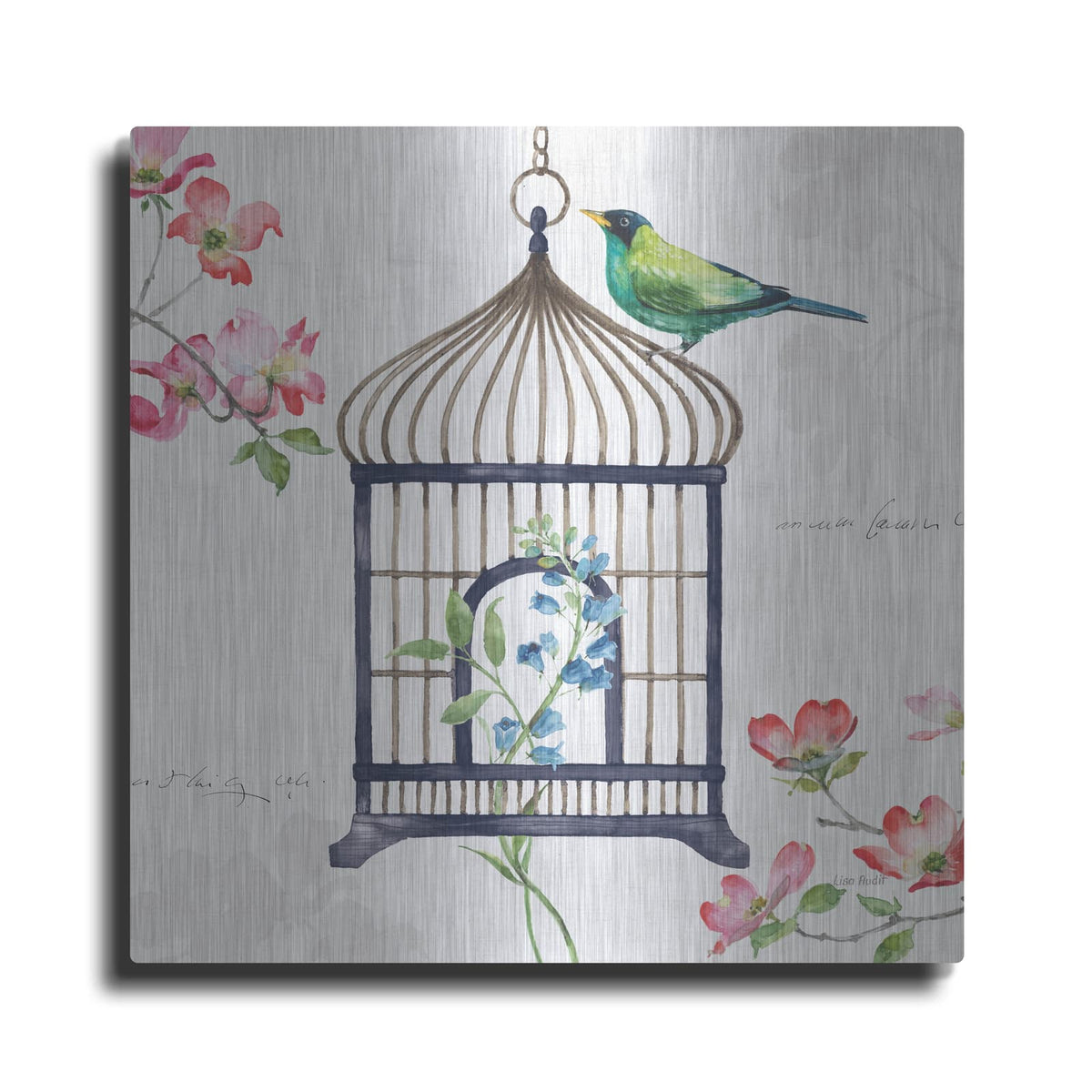 'Dogwood Garden VI' by Lisa Audit – Metal Wall Art