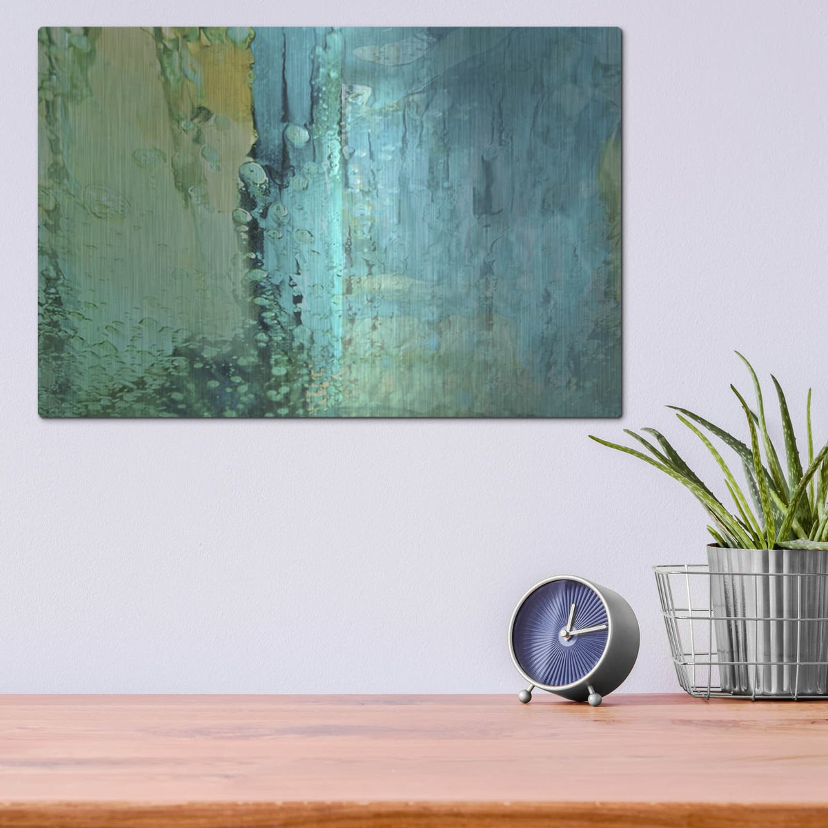 'Bucolic Structure 2' by Carol Young – Metal Wall Art, 16x12 room view