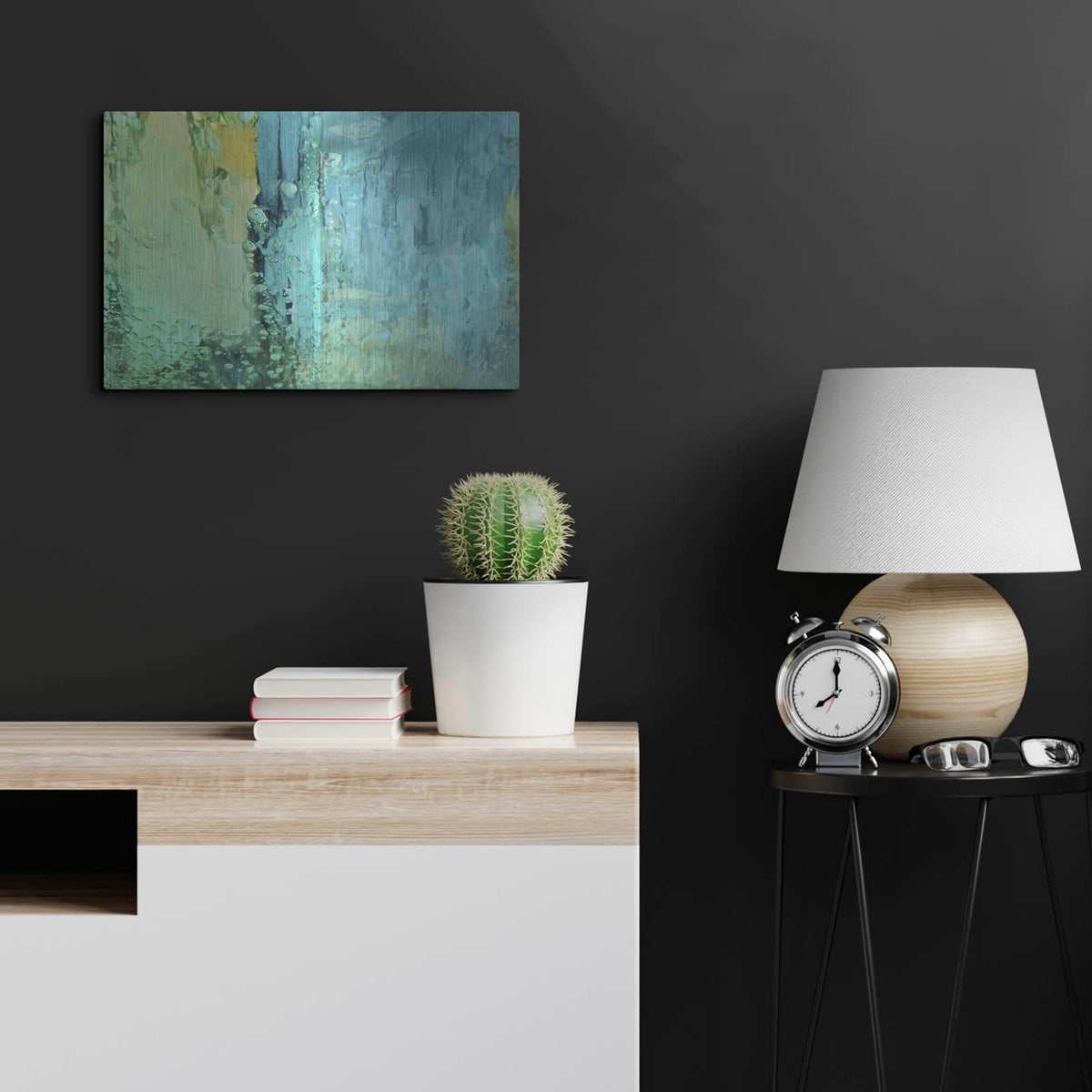 'Bucolic Structure 2' by Carol Young – Metal Wall Art, 24x16 room view