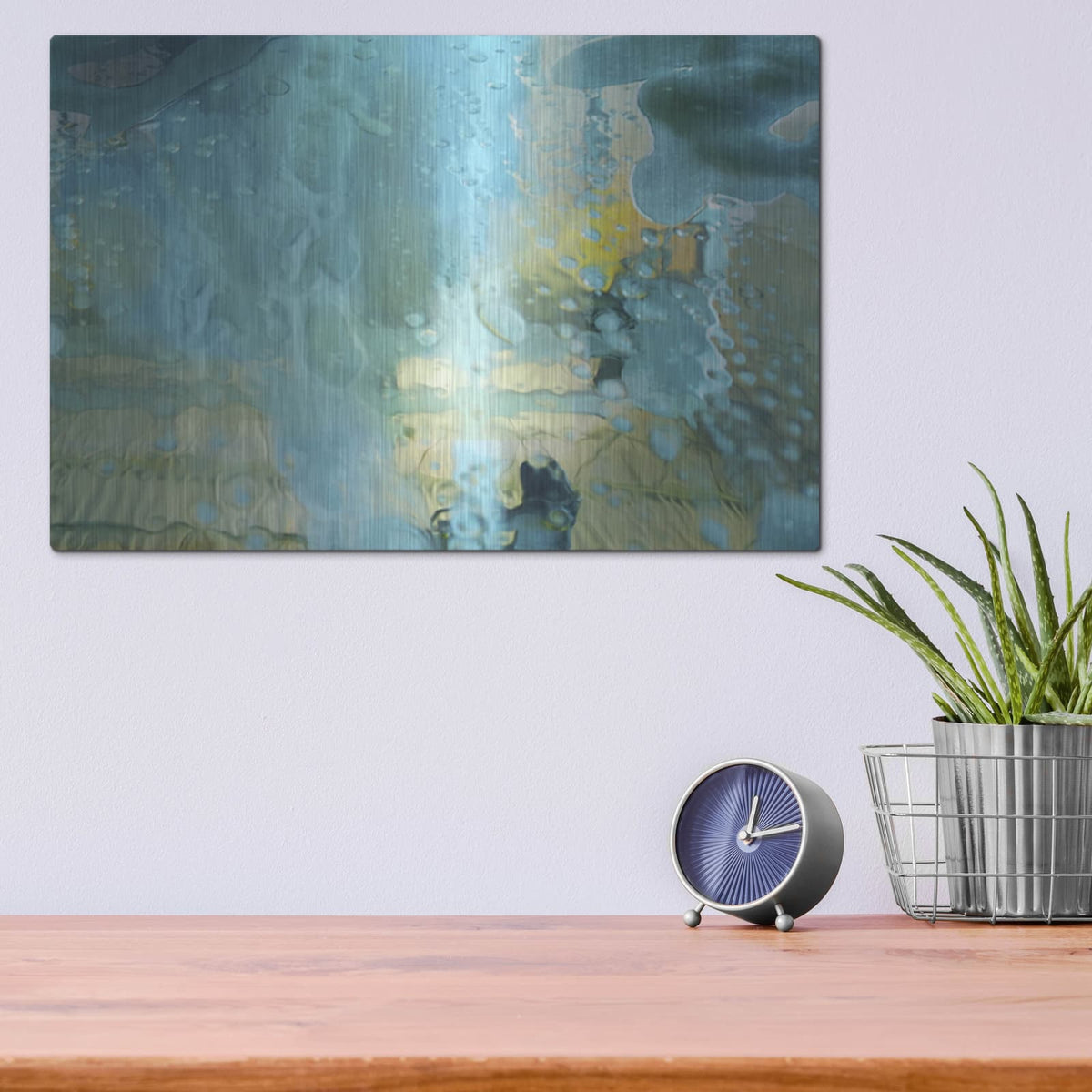 'Bucolic Structure 3' by Carol Young – Metal Wall Art, 16x12 room view