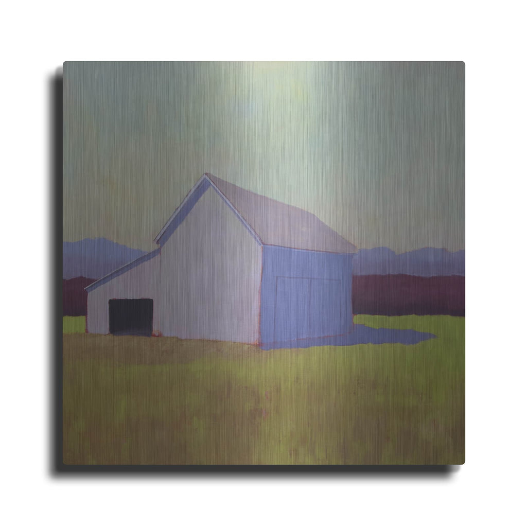 'Primary Barns 4' by Carol Young – Metal Wall Art