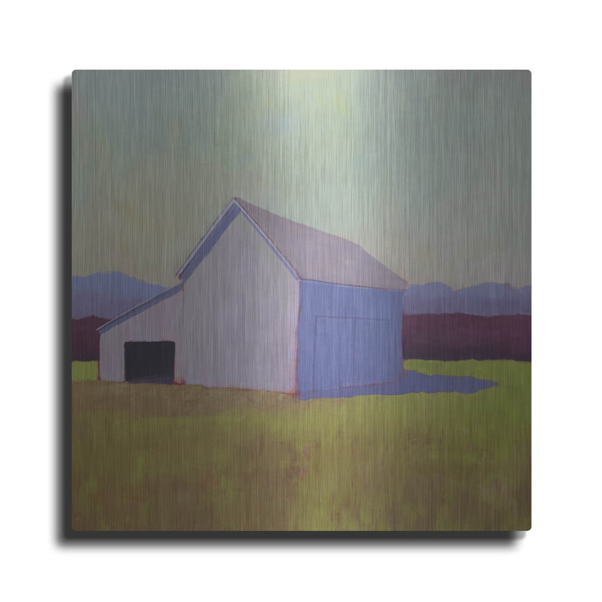 'Primary Barns 4' by Carol Young – Metal Wall Art
