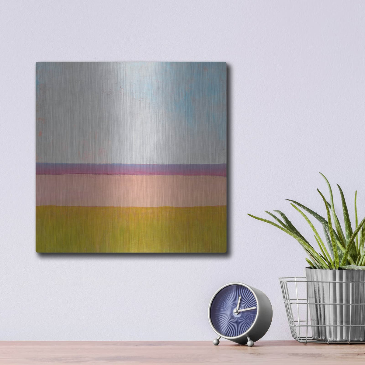 'Beyond The Fields 1' by Carol Young – Metal Wall Art, 12x12 room view