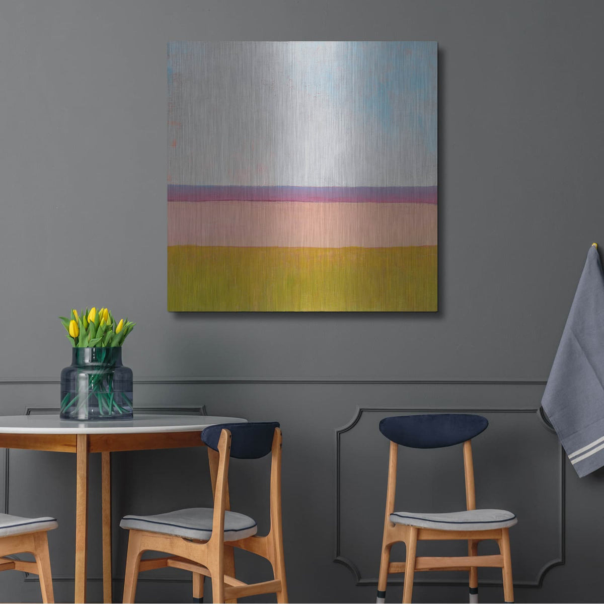 'Beyond The Fields 1' by Carol Young – Metal Wall Art, 36x36 room view