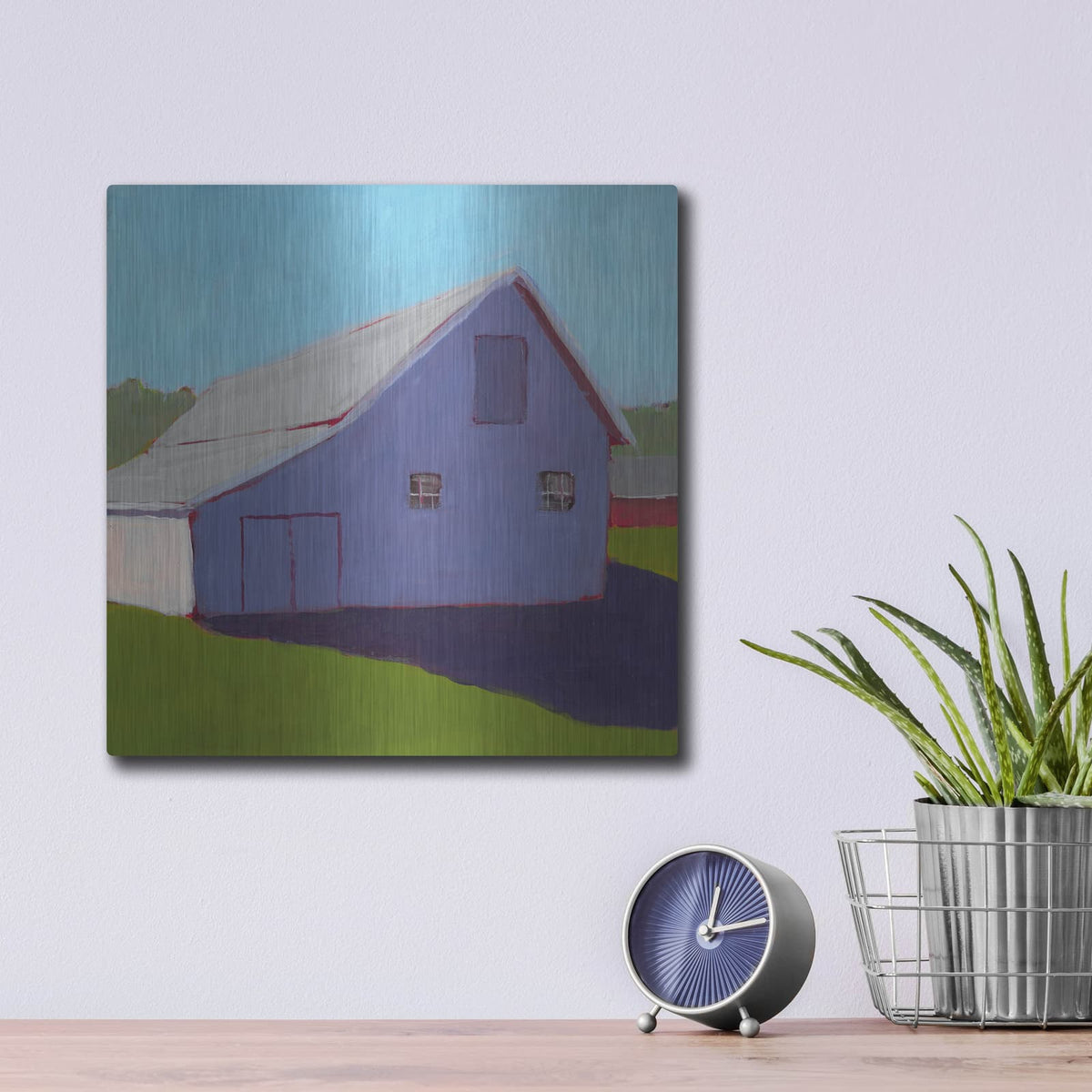 'Bucolic Structure 5' by Carol Young – Metal Wall Art, 12x12 room view