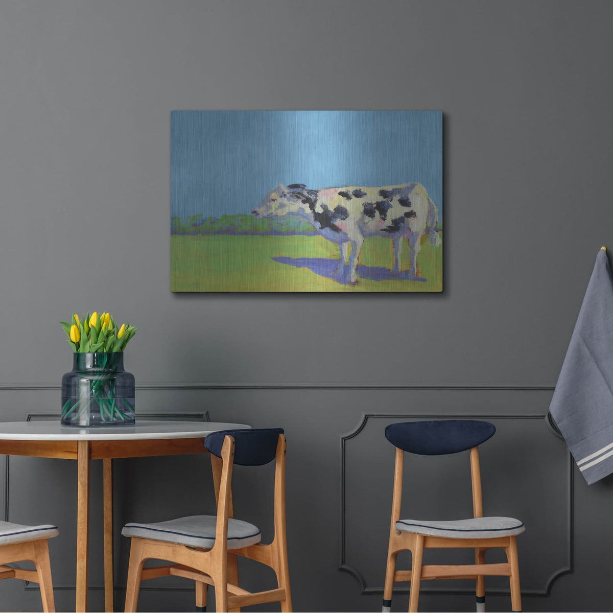 'Cow Pals 3' by Carol Young – Metal Wall Art, 36x24 room view