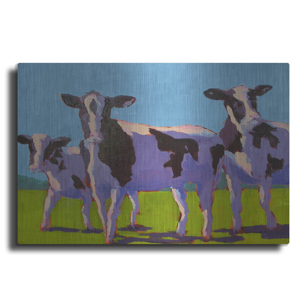 'Cow Pals 4' by Carol Young – Metal Wall Art