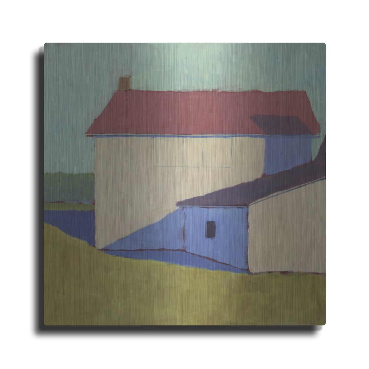 'Primary Barns 7' by Carol Young – Metal Wall Art