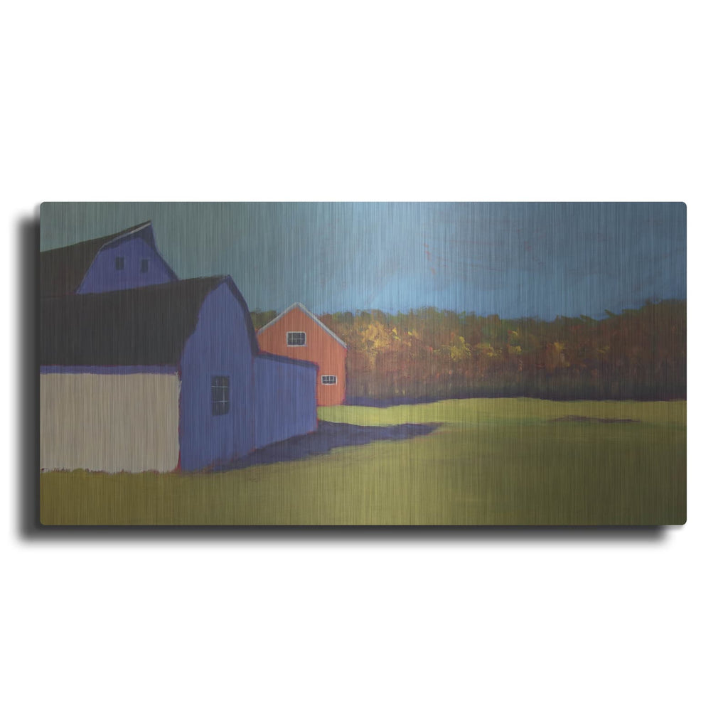 'Primary Barns 8' by Carol Young – Metal Wall Art