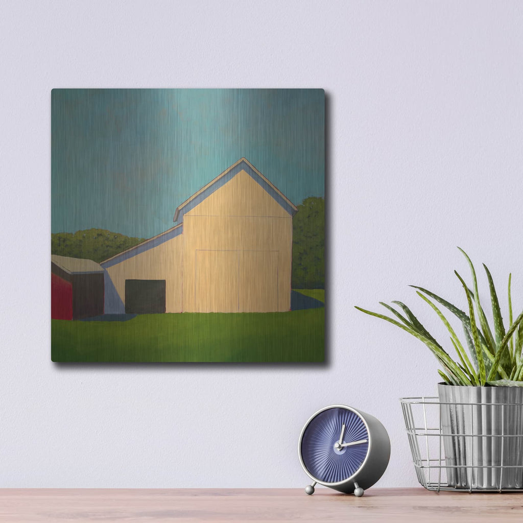 'Homestead Barn 8' by Carol Young – Metal Wall Art, 12x12 room view