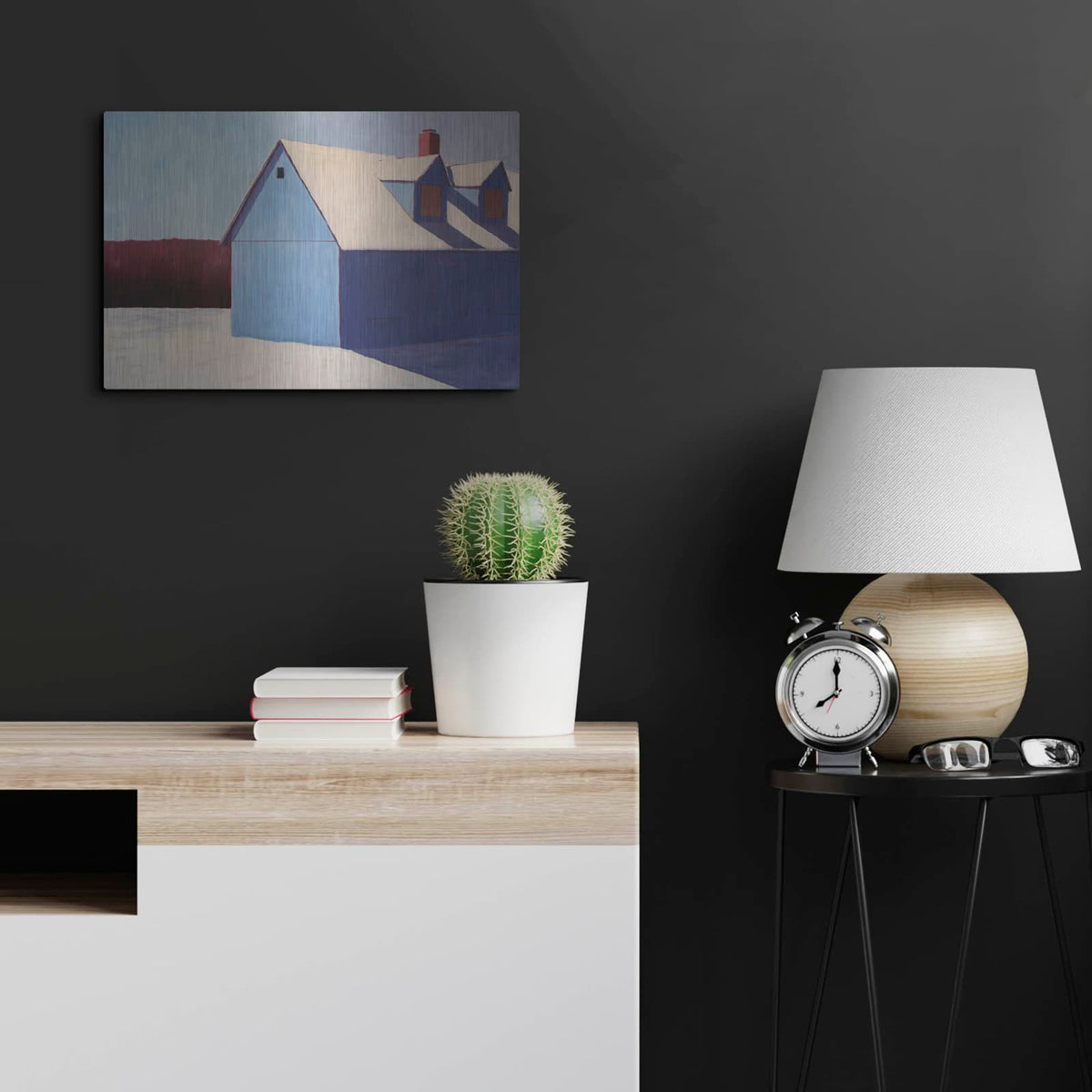 'Artic Angel' by Carol Young – Metal Wall Art, 24x16 room view