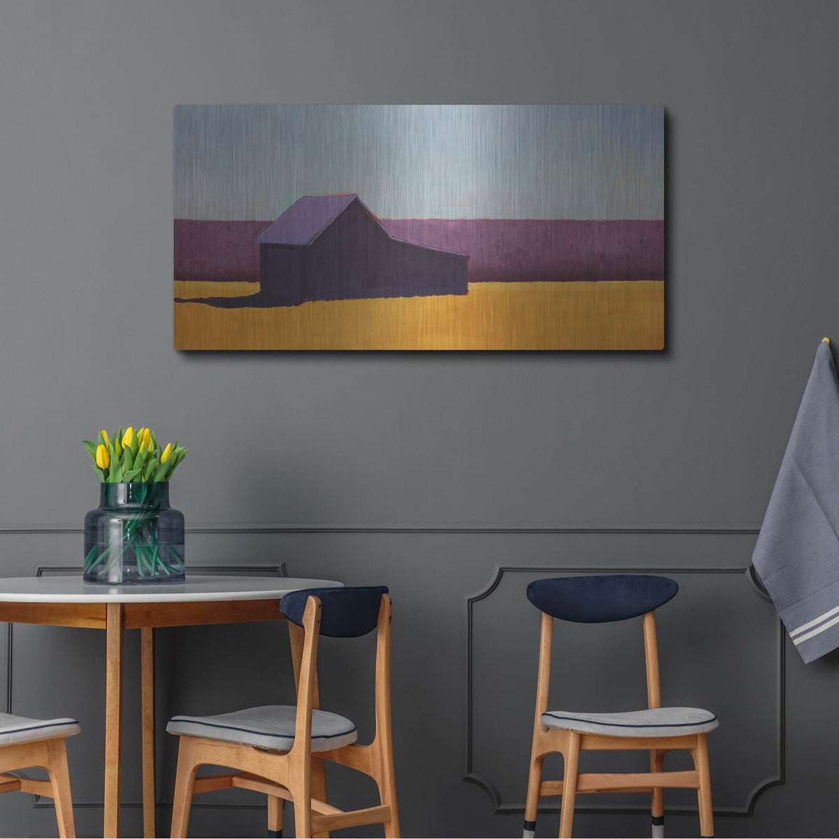 'Barn On The Range 2' by Carol Young – Metal Wall Art, 48x24 room view