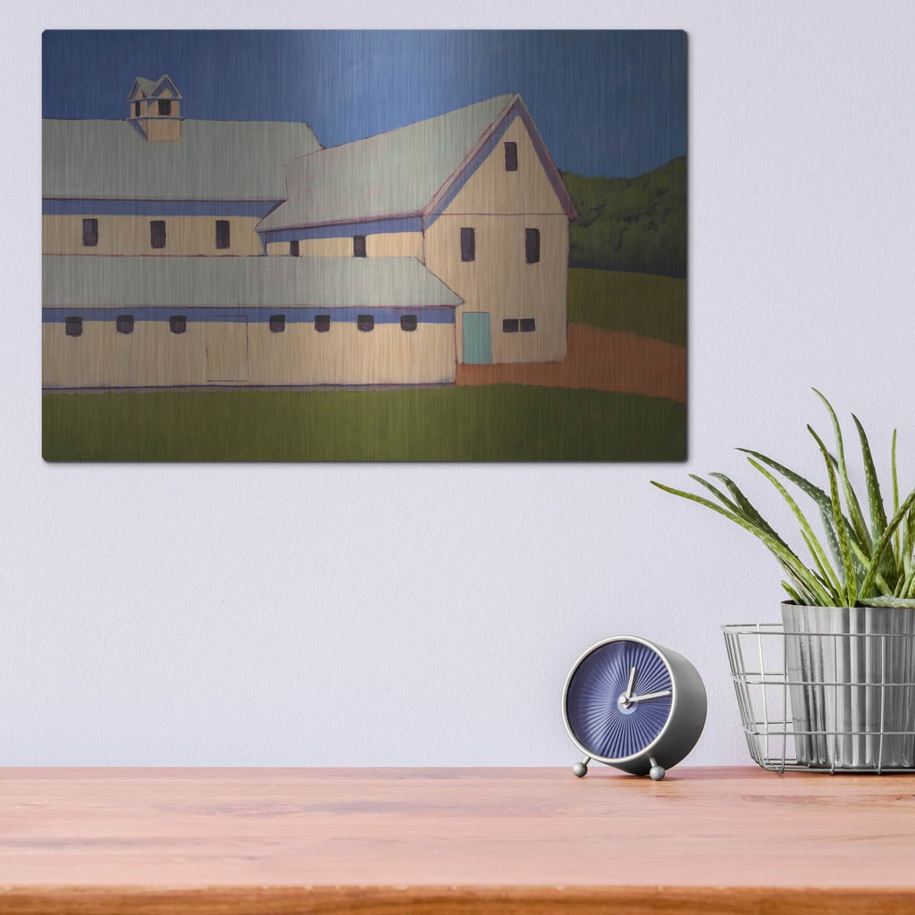 'Dairy Farm' by Carol Young – Metal Wall Art, 16x12 room view