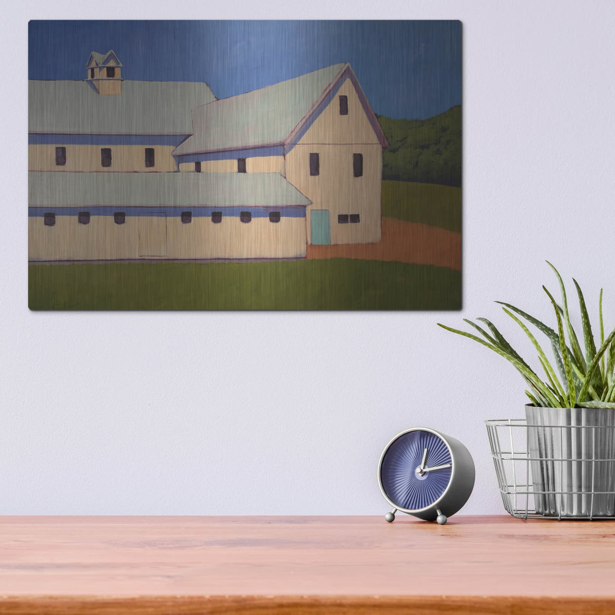 'Dairy Farm' by Carol Young – Metal Wall Art, 16x12 room view