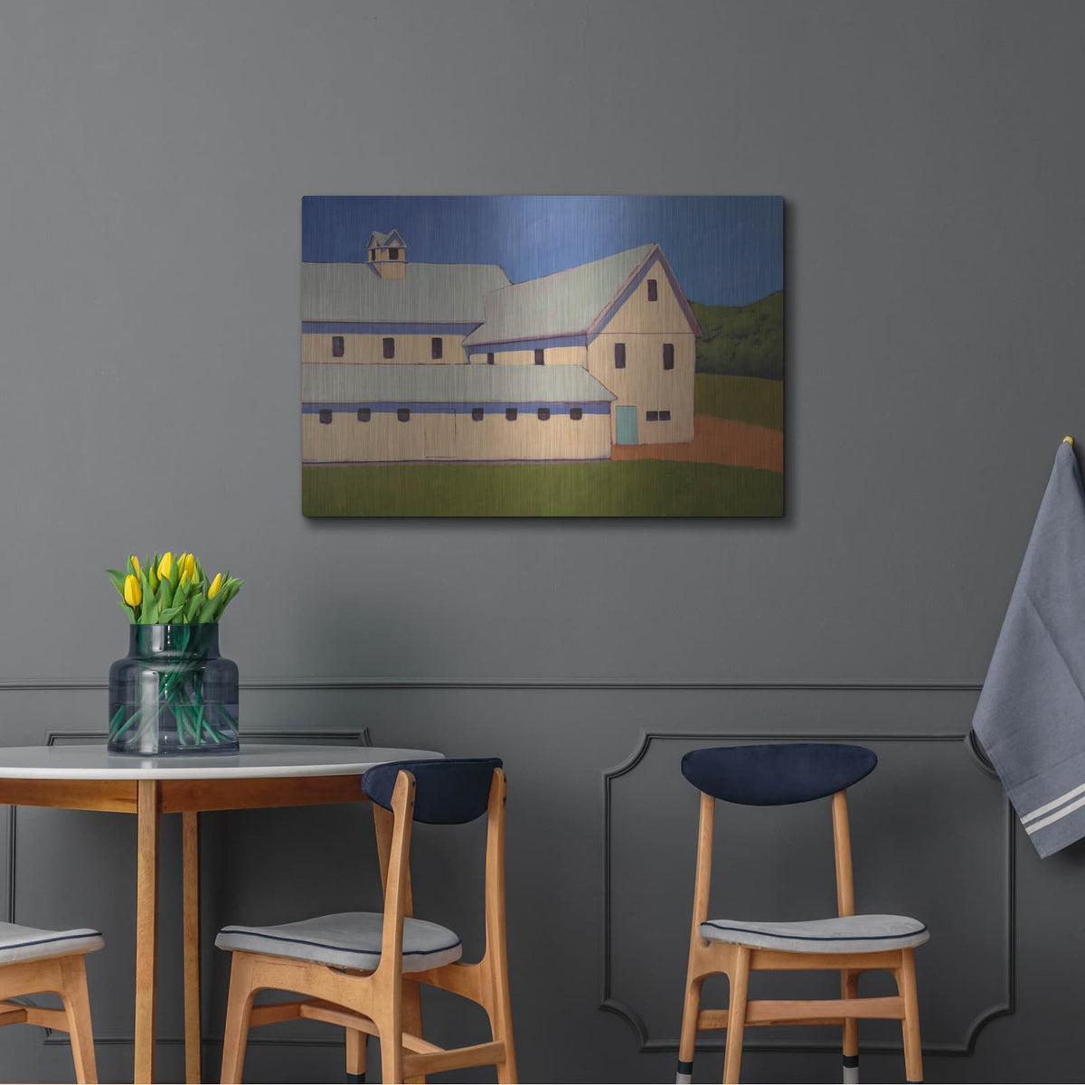 'Dairy Farm' by Carol Young – Metal Wall Art, 36x24 room view