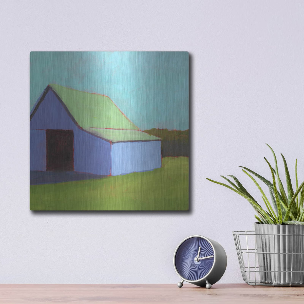 'Homestead Barn 1' by Carol Young – Metal Wall Art, 12x12 room view