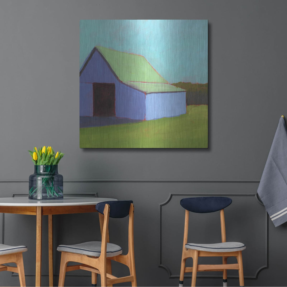'Homestead Barn 1' by Carol Young – Metal Wall Art, 36x36 room view